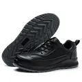 Black safety shoes with steel toe and puncture-resistant sole for industrial work - 35 / 6046 10kV Insulated Anti-Smash & Puncture Proof Style / Black