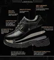 Zapatos de seguridad aislantes 10kv negros con puntera de acero y suela antipinchazos - 45 / Estilo De Punta De Acero Anti-Aplastamiento Y Anti-Perforación (113) / Negro