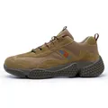 Zapatos de seguridad aislantes de 10kV para hombre, transpirables y antipinchazos - 36 / Estilo Transpirable Anti-Aplastamiento y Anti-Perforación 220(220) / Marrón