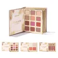 Zephoco tropical gold makeup set with eyeshadow, blush and matte liquid lipstick - Tropical Gilded Makeup Palette / 1 Piece