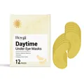 Set de mascarillas para ojos Hoygi Daytime, 12 parches dorados hidratantes contra ojeras. - Estilo de Día / Juego de 12 Piezas