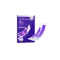 Purple teeth whitening strips with color correction technology and 7 pieces box. - 7-piece Set