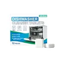 Jakehoe 12-piece powerful dishwasher cleaner tablets for deep cleaning and descaling - 12-Piece Set