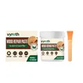 Vyreth 100g Holzreparaturpaste Set mit Pinsel für Möbel Böden und Türen Reparaturset - Reparatur-Set / 100g + 1 Bürste / Milchweiß