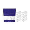 Pack of 10 soft disposable compression towels for travel and home use, 24x30cm size - Individual Packaging / 10 Pieces / White