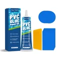 Jue Fish PVC Kleber Reparaturset für Luftmatratzen mit Flicken und Schaber - 60ml - Reparaturkleber-Set (60ML Kleber+Schaber+Flicken)