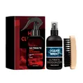 Professional hat cleaning kit featuring stain remover spray, deodorizer and wooden brush - 100ml Cleaner + 100ml Deodorizer + Brush
