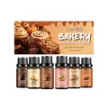 Jue Fish 6-piece bakery fragrance oils set with dessert scents for home - 60ml (10ml*6)