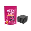 Jue Fish magic cleaning cloth set includes 5 grey reusable microfiber cloths for home - 5 Pieces