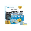 Jue Fish dishwasher maintenance tablets 24 pack for deep cleaning and odor removal - 24 Pcs/Set