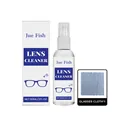 Jue Fish Lens Cleaner Spray 60ml kit including portable bottle and microfiber glasses cloth - 60ml With Cloth