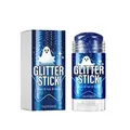 Stick de maquillage pailleté bleu avec fantôme pour Halloween visage cheveux et corps - 16.00g / Bleu