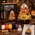 Complete Halloween Candy Corn Monster Tree DIY-haakset met garen en gereedschap - Snoepmaïs Monster Boom