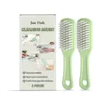 Jue Fish 2-piece multi-purpose cleaning brush set with soft bristles for shoe and home cleaning - 2 Pieces/Pack / Light Green