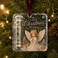 Exquisite acrylic Christmas tree ornament with cute angel design and integrated cash holder slot - Angel