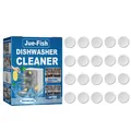 Jue-Fish 20pcs powerful dishwasher cleaner tablets for limescale and grease removal - 20 Pieces Set