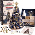 Kit créatif de sapin de Noël en perles DIY avec perles dorées et manuel inclus. - Nativité