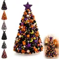 Kit d'arbre d'Halloween DIY fait main avec perles et ornements citrouille et étoile - Classique