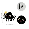 Halloween Cartoon Spinne Holzhaken Wandhaken mit Maßen und UV-Druck Detailansicht - Lutscher-Stil