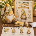 Complete DIY patchwork bijen tuinkabouter naaiset met stoffen, gereedschap en gids - Bij en Gnoom