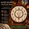 Roue de compte à rebours de Noël avec icônes saisonnières et détail de couronne - Style 3D / Roue de Minuteur de Noël