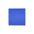 Paño de limpieza de microfibra azul absorbente con bordes en zigzag para quitar polvo - Toalla Facial