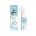 Jakehoe 100ml white shoe cleaner mousse with built-in brush for effective stain removal - 100ml