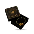 HOEXE Pixiu-Armband mit schwarzen Perlen und goldfarbenem Glücksbringer in Geschenkbox - 1PC (Mit Geschenkbox)