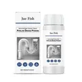 Powerful Jue Fish pipeline dredge powder for deep cleaning and clog removal in house drains - Bottle / 100.00g