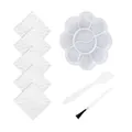 Leather care accessories set with mixing palette, spatula, brush, and application pads. - Accessory Set / Repair Tool Kit