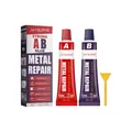 Jaysuing Metallreparatur AB Kleber Set 10g+10g für hochfeste industrielle Bindungen - AB Gusskleber Mit Schaber In Box