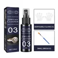 Jaysuing jewelry cleaner spray kit with 30ml solution, brush and disposable gloves set. - 30ml Set