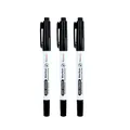 Noteory black dry erase whiteboard markers for smooth writing professional set of 3 pens - 3pcs / Black