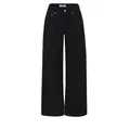 Vaqueros negros de pernera ancha de estilo retro americano para mujer largo al suelo - XS / Bottoms / Negro