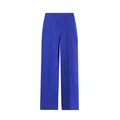 Vue de face d'un pantalon large bleu royal avec un élégant pli central - XS / Bas / Bleu