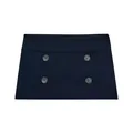 Modischer marineblauer Mini-Skort mit dekorativen doppelreihigen Knopfdetails am Bund. - XS / Unterteile / Blau