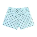 Trendy summer light blue polka dot slim fit shorts with stylish waist loops design - S / Bottoms / Blue