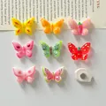 Detalle de varios imanes de nevera con forma de mariposa y divertidos patrones de frutas. - Tipo Magnético (Sin Cabecera de Tarjeta) / Juego de 8