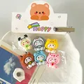 Set mit sechs süßen Harz-Tier-Kühlschrankmagneten in glänzender Verpackungstasche - Magnetsatz / 6个装(带卡头) / bunt