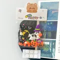 Assorted Halloween cartoon resin charms set for DIY jewelry and shoe accessories - Fridge Adhesive Sticker (With Card Head) / 10 Pieces/Pack