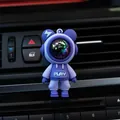 Clip de ambientador para coche de astronauta de dibujos animados difusor de perfume - Con Pastilla de Aromaterapia / Purple Lightning Bear