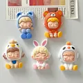 Vue détaillée de cinq accessoires en résine pour filles en costumes d'animaux - Style Aléatoire Mixte