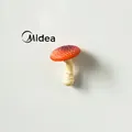 Magnete da frigo a forma di fungo rosso 3D realistico con texture e base magnetica - Fungo Ostrica Rosso