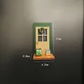 Aimant de réfrigérateur de porta en 3D avec couronne de Noël et petites boîtes cadeaux - Aimant Frigo Porte en Bois Ambiance