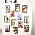 Lot d'aimants de réfrigérateur humoristiques et inspirants avec illustrations BD - Styles Mixtes Aléatoires