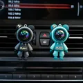 Lindo clip de aromaterapia para rejilla de ventilación de coche astronauta de dibujos - Conjunto Oso Rayo Negro y Verde / Con Pastilla de Aromaterapia
