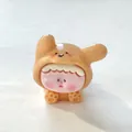 Gedetailleerde weergave van een schattig hars puppy figuurtje voor DIY knutselprojecten - Bruin