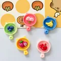 Detailed macro view of cute fruit-themed pan-shaped resin charms for DIY crafts. - Random Mixed Styles