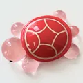 Macro view of a luminous resin turtle ornament featuring a pink body and red shell - 8.4cm*5.5cm / Large Red Turtle
