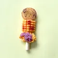 Aimant de réfrigérateur réaliste en forme de maïs grillé 3D pour décoration créative - Brochettes de Maïs et de Viande